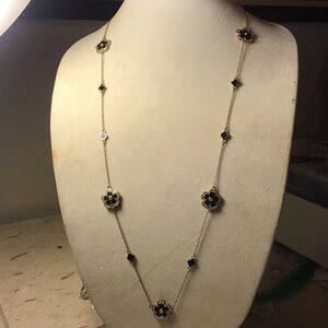 Black large and small clovers